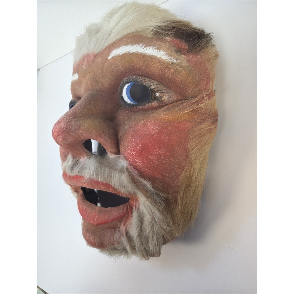 Vintage Mexican Folk Art Danza De Los Viejitos Mask Papier Mache Jim Olson NHM - Picture 4 of 9